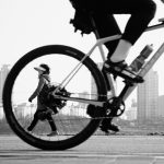 Woman Through Wheel - Ttukseom Park - Han River Bicycle Path