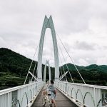 Crossing the Seomjin River - Cycling Korea