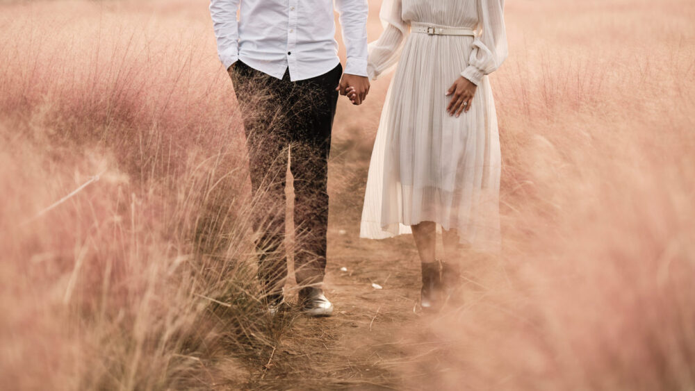 Pink Muhly Proposal, Jeju Island, Korea