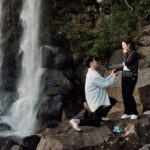 Jeju Island Proposal photography - Jeongbang Falls