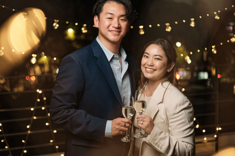 Night Rooftop Proposal Photography Seoul