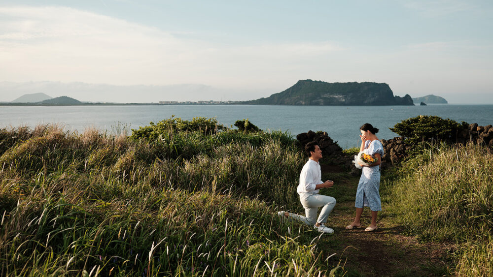 Jeju Island Proposal Photography - Seopjikoji Sunset